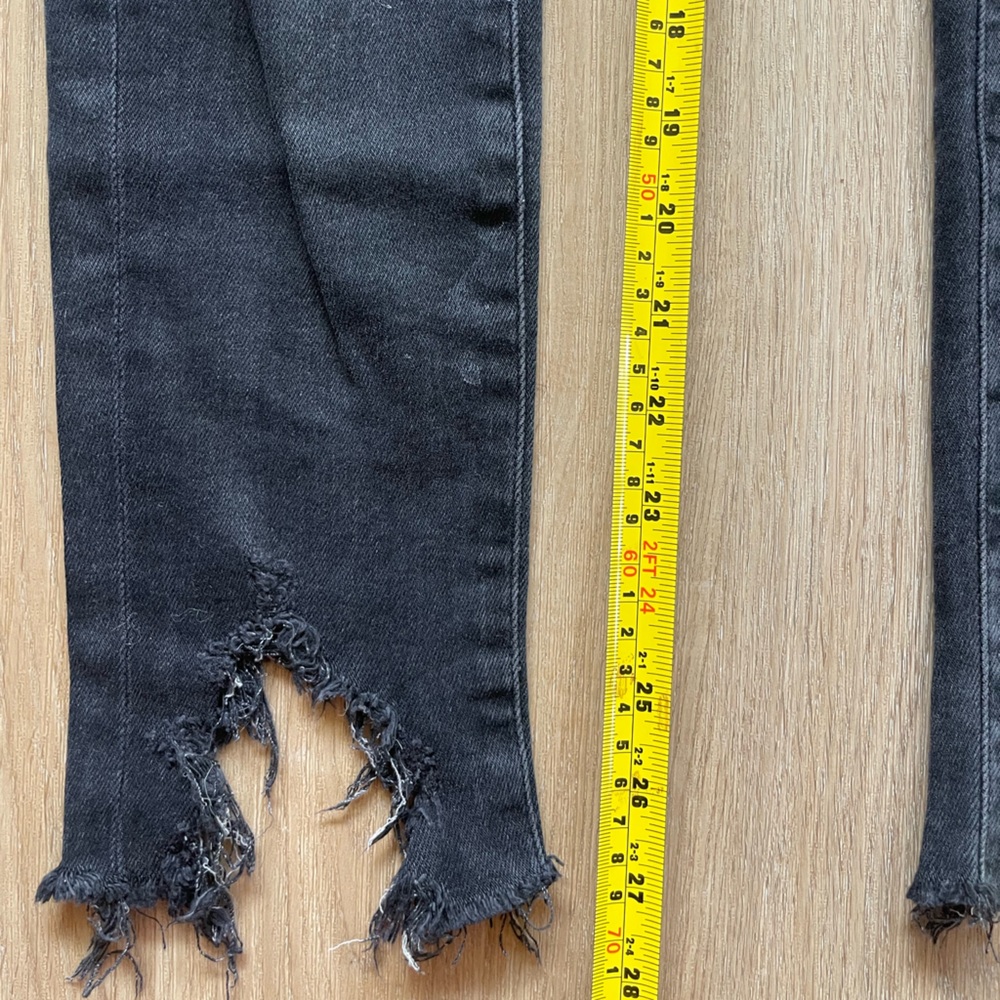 Agolde Black/Charcoal Denim Jeans Size 25 - Picture 11 of 13